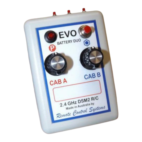 Remote Control Systems EVO-DUPLEX+ Instruction Manual