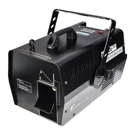 thomann STAIRVILLE HF-900 Haze Fogger User Manual