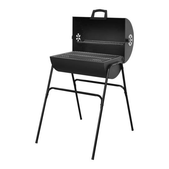 GRILL MEISTER BARREL CHARCOAL BARBECUE Operation And Safety Notes