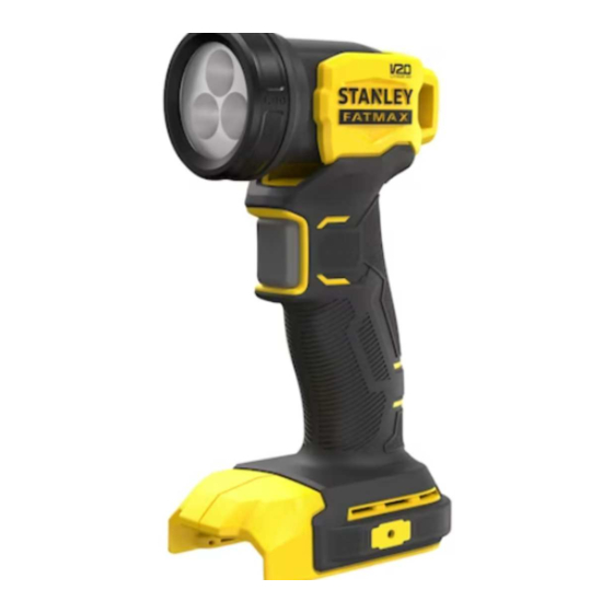 Stanley V20 LITHIUM ION SCL020 Original Instructions Manual