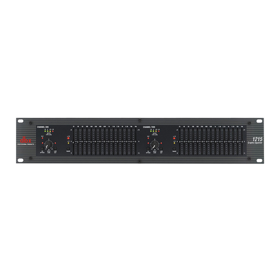 dbx 12 Series Operation Manual