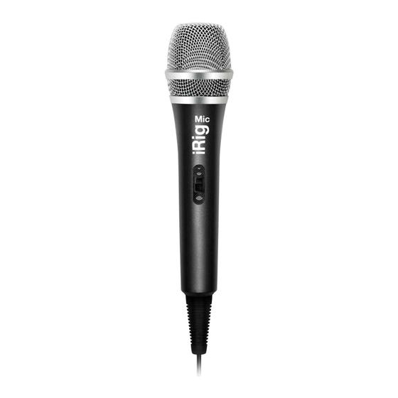 IK Multimedia iRIG MIC User Manual