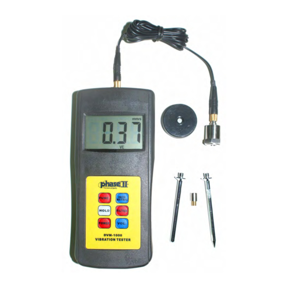 phase II DVM-1000 Operation Manual