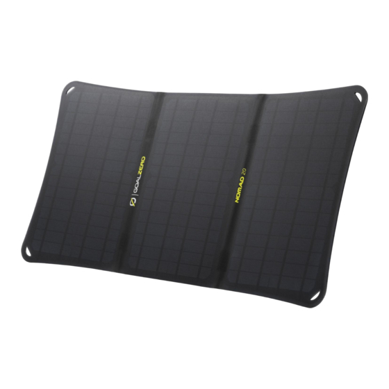 GOAL ZERO Nomad 20 User Manual