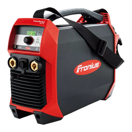Fronius TRANSPOCKET 150 Quick Manual