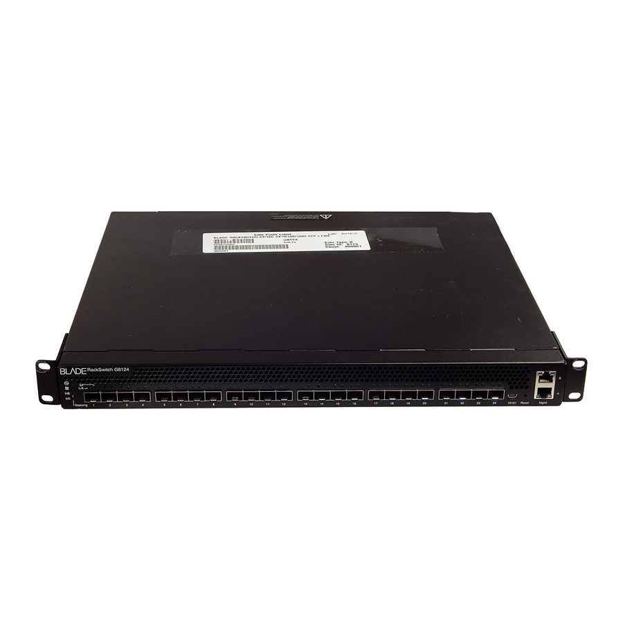 Blade Network Technologies BLADEOS RackSwitch G8124 Manuals