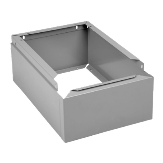 Tennsco 1-Wide Welded Base for Lockers without Legs Assembly Instructions/Parts Manual