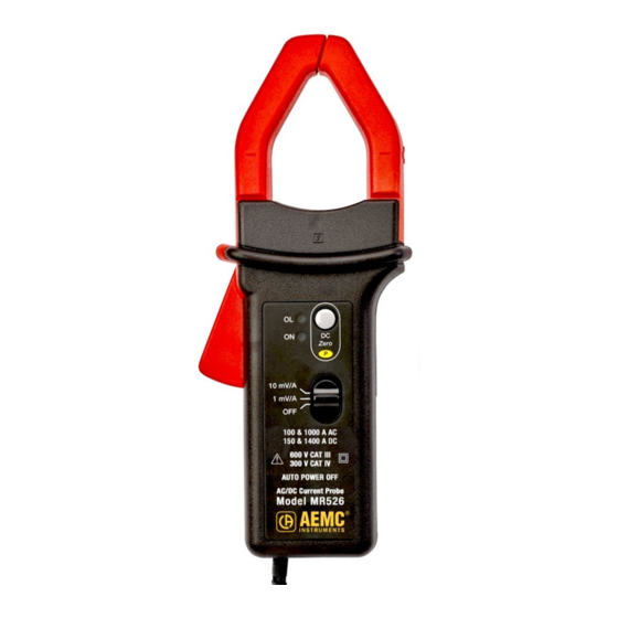 AEMC instruments MR525 User Manual