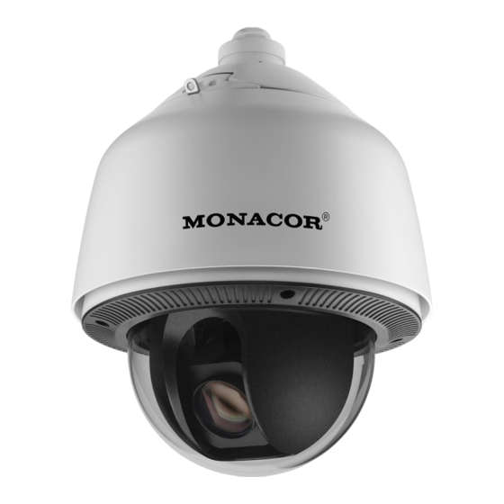 Monacor HDCAM-5090 Outdoor PTZ Camera Manuals