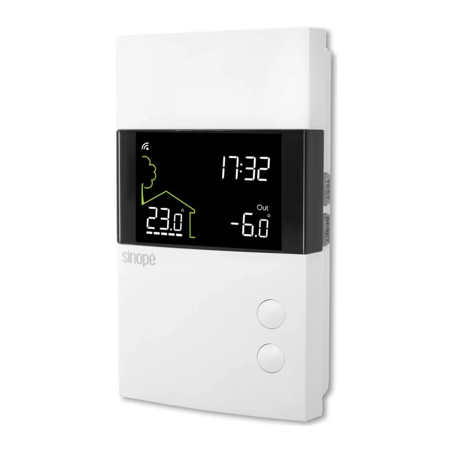 Sinope TH1300ZB - 3600 W Smart Floor Heating Thermostat Manual