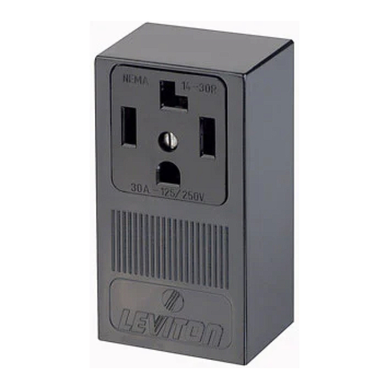 Leviton 14-30R Installation