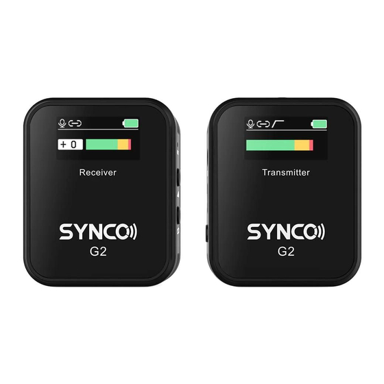 Synco G2A1 User Manual