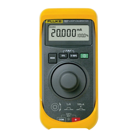 FLUKE 707 INSTRUCTION SHEET Pdf Download | ManualsLib