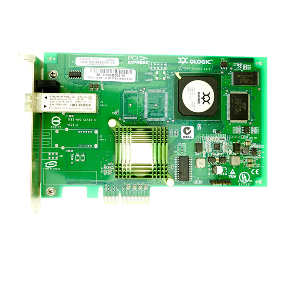 QLOGIC QLE2360 USER MANUAL Pdf Download ManualsLib