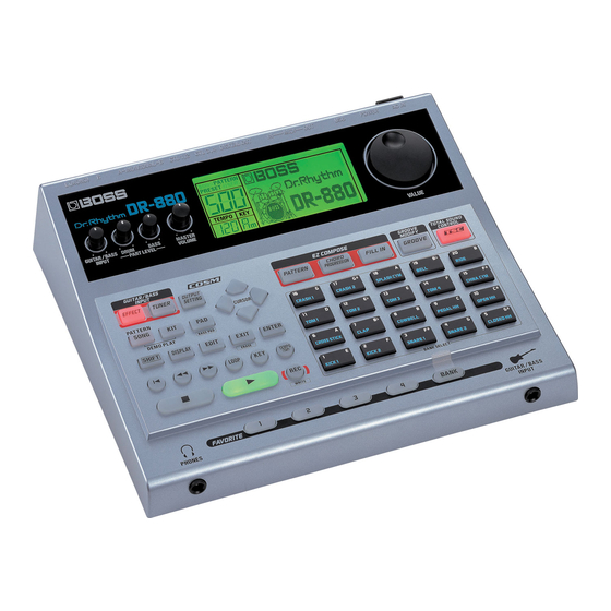 BOSS DR. RHYTHM DR-880 OWNER'S MANUAL Pdf Download | ManualsLib