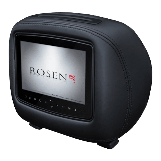 ROSEN DUAL MUTIMEDIA HEADREST REPLACEMENT ENTERTAINMENT SYSTEM OWNER'S