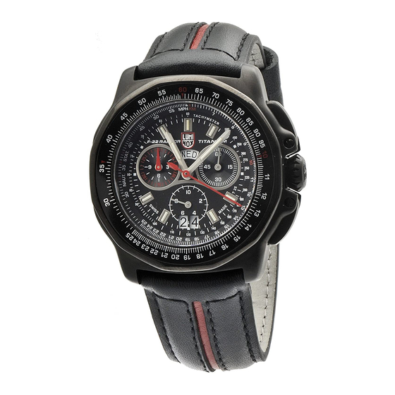 Luminox CHRONOGRAPH Instruction Manual