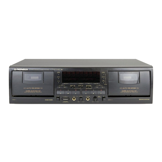 pletina cassette Pioneer Ct-w604rs
