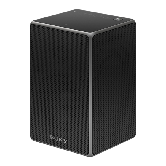 Sony SRS-ZR5 Operating Instructions