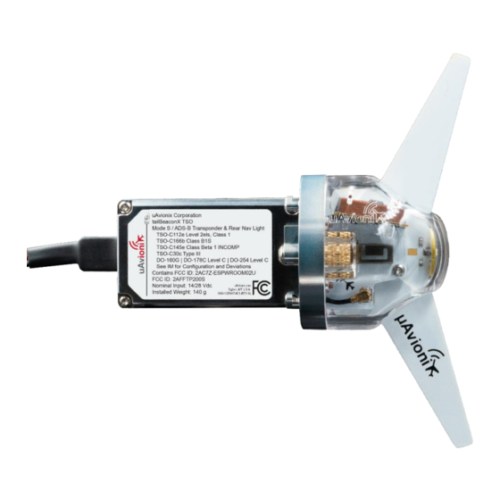 uAvionix tailBeaconX TSO User And Installation Manual