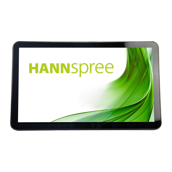 HANNspree HO325PTB Monitor Manuals