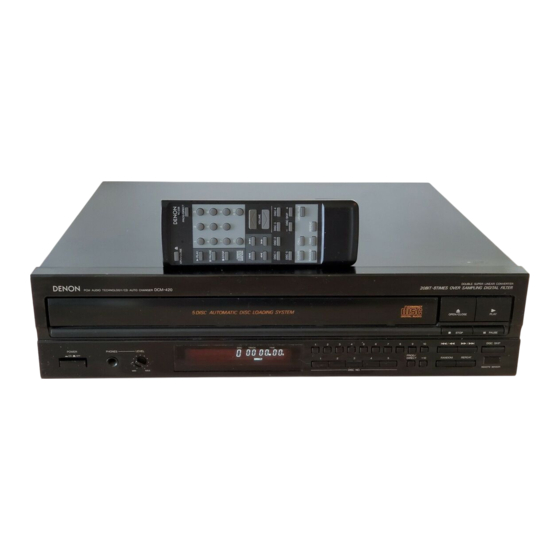 Denon DCM-420 Service Manual
