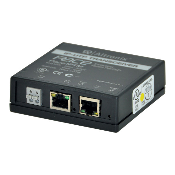 Altronix Pace1PTM Installation Manual