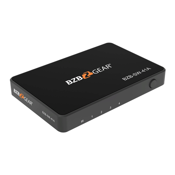 BZB Gear HDS-B41PA100 User Manual
