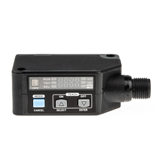 Sunx LX-100 Series Manual