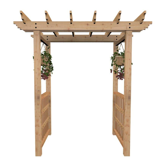 vita Springwood Cedar Arbor Assembly Manual