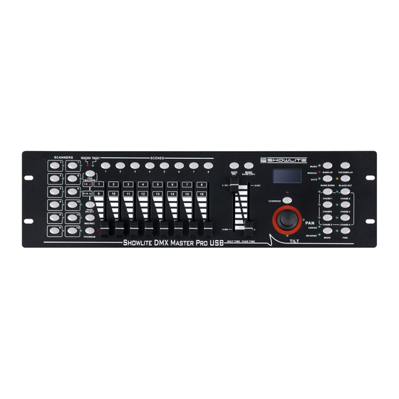 Showlite DMX Master Pro USB Operator's Manual