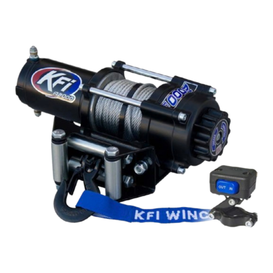 User Manuals: KFI A2000 ATV Winch