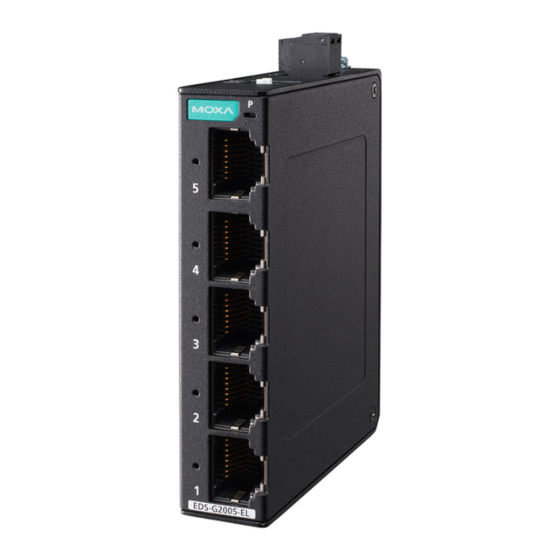 Moxa Technologies EDS-G2005-EL Series Quick Installation Manual