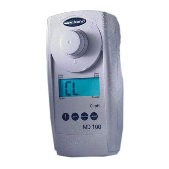 TINTOMETER LOVIBOND MD100 INSTRUCTION MANUAL Pdf Download | ManualsLib