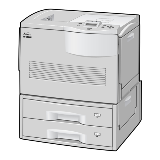 Kyocera Mita FS-C8008DN - Color Laser Printer Quick Reference Manual