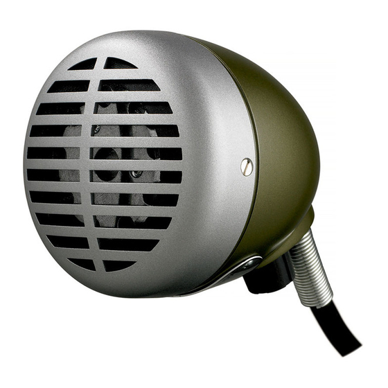 Shure Green Bullet 520DX User Manual