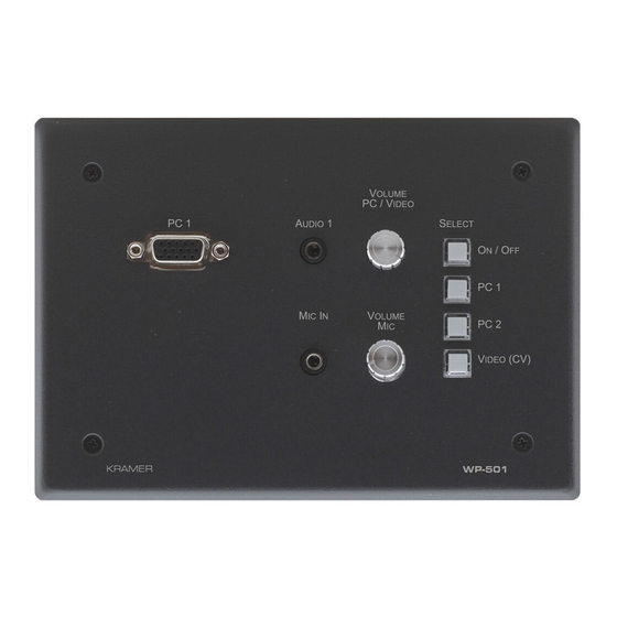 Kramer WP-501 User Manual
