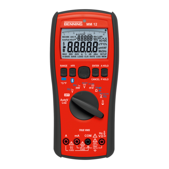 Benning MM 12 Operating Manual
