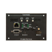 Lightware HDBaseT WP-UMX-TPS-TX130-US White User Manual
