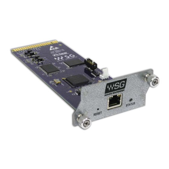 Waves Hear Back PRO SoundGrid Card User Manual