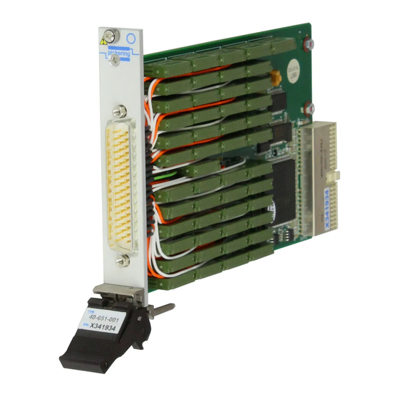 Pickering 40-651 User Manual