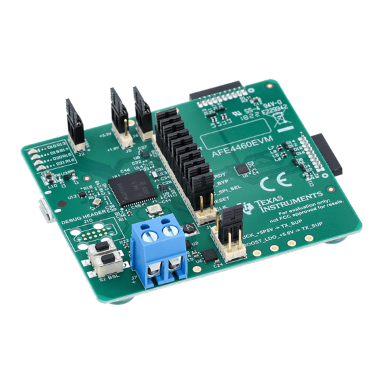 Texas Instruments AFE4460 Manual