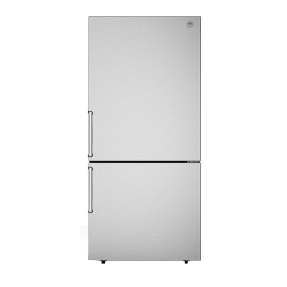 Bertazzoni REF31BMFIXNV Installation, User And Maintenance Manual