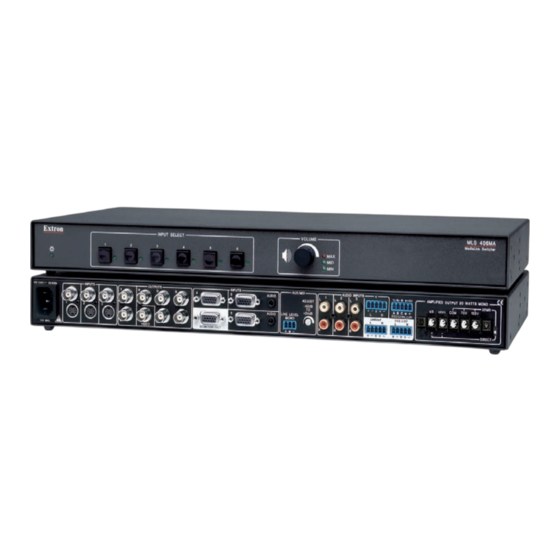 Extron electronics MediaLink MLS 406 User Manual