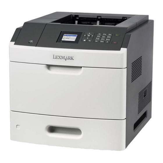 Lexmark MS810n Mono Quality Manual