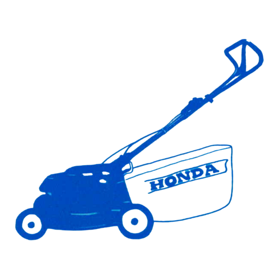 Honda HR17 Type PDA/ Owner's Manual