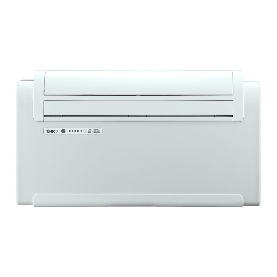 Olimpia splendid Unico Instructions For Installation, Use And Maintenance Manual