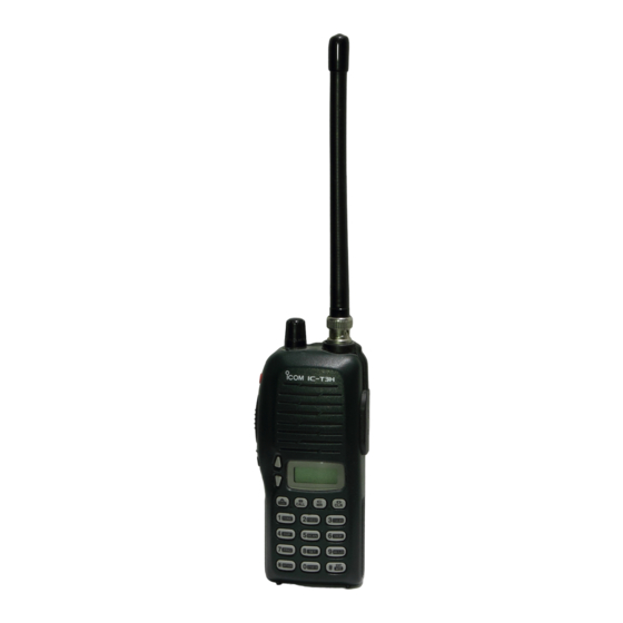 Icom IC-T3H Instruction Manuals