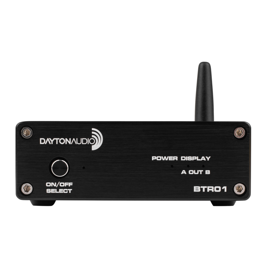 DaytonAudio BTR01 User Manual