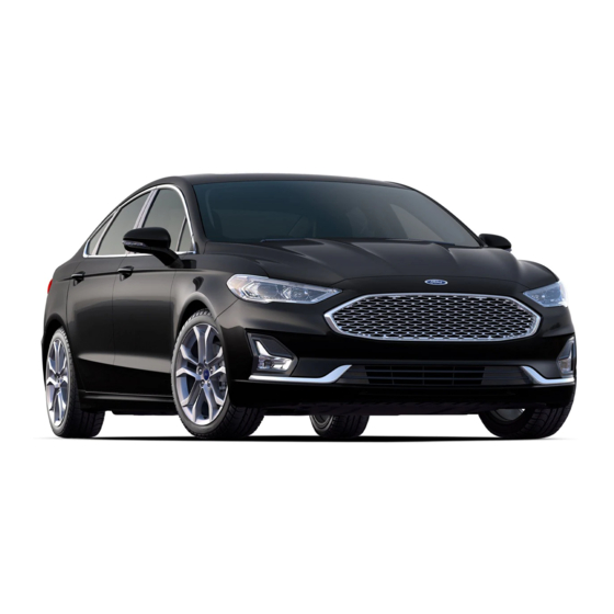 Ford Fusion Hybrid 2020 Supplement Manual